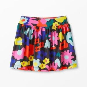 Hanna Andersson Active MadeForSun Skort in Flower Frenzy Print on Black Size 8